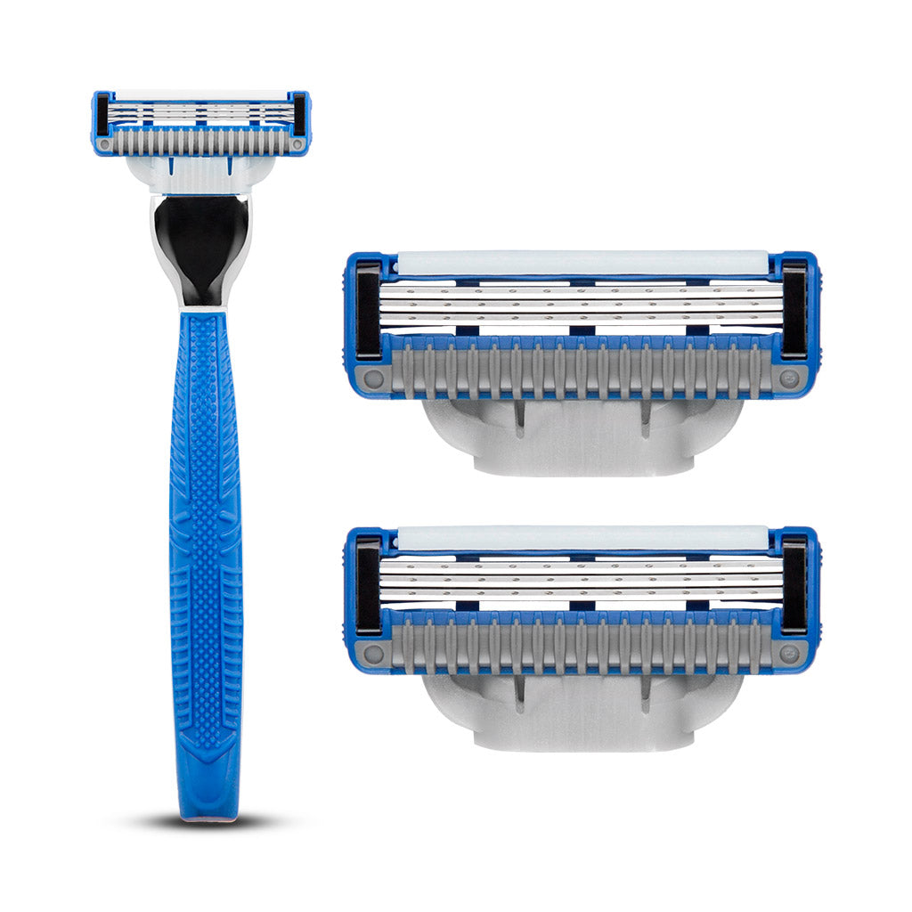 K3 Three Blade Razor & 2 Cartridges – King of Shaves